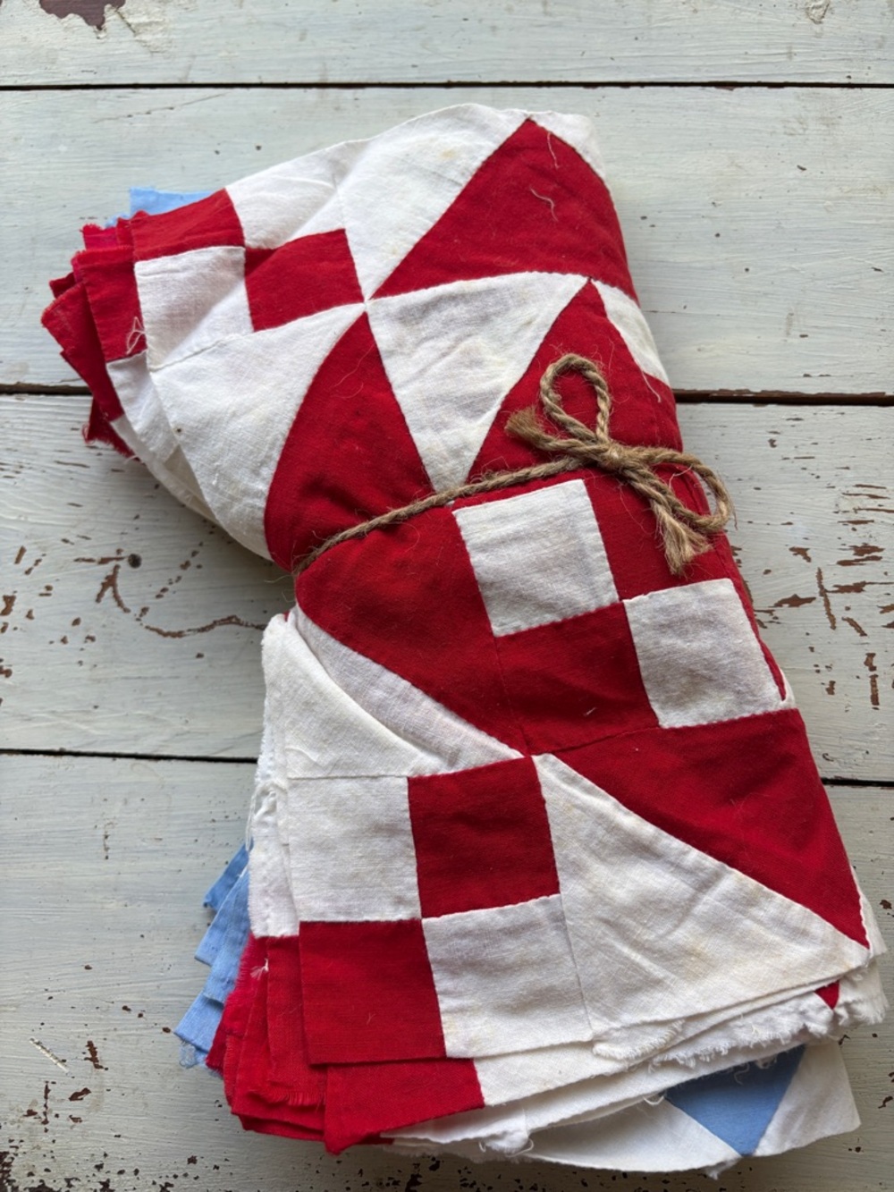 Old Handsewn Quilt Squares